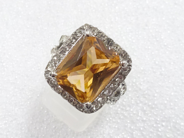 COLORED STONE FASHION RING / JP SIZE 12